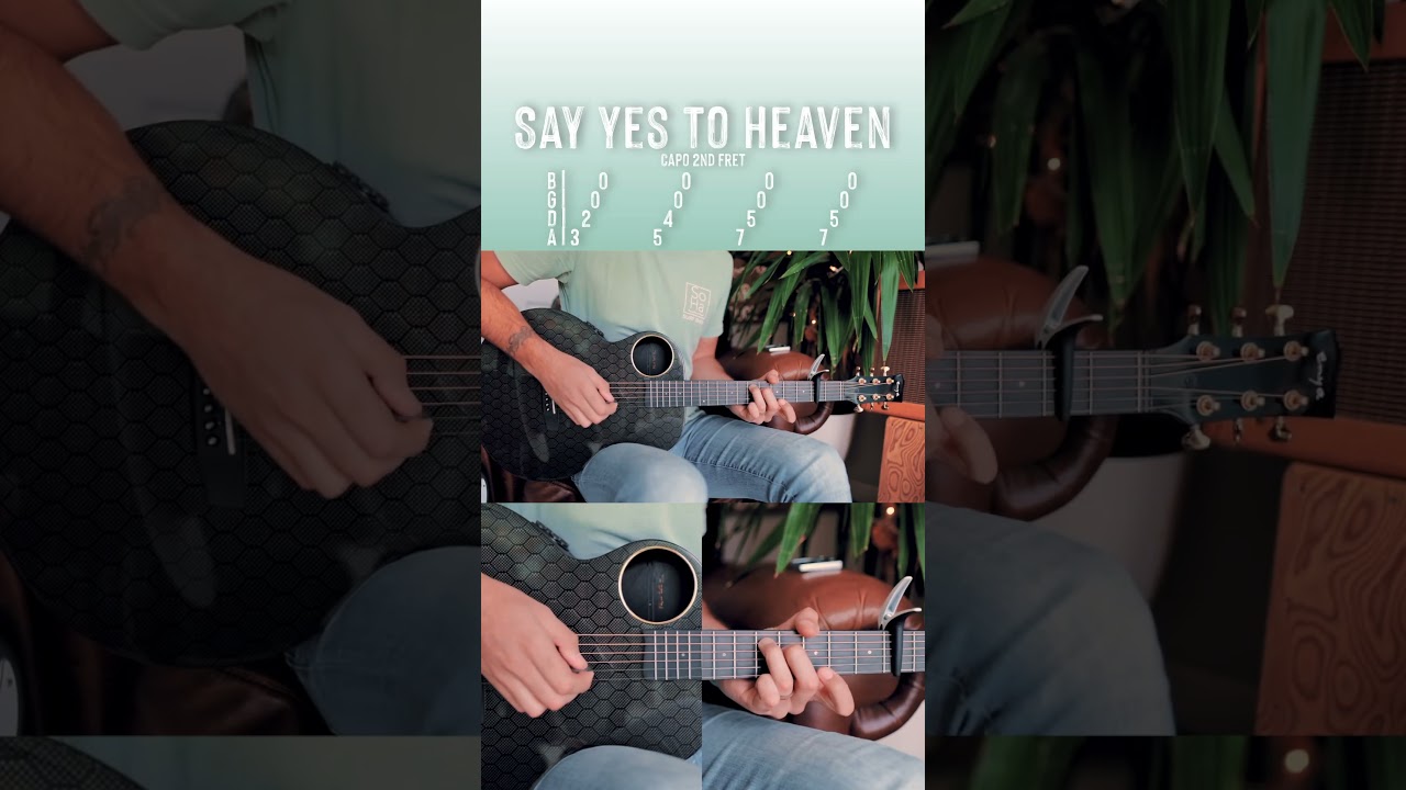 Say Yes To Heaven Lana Del Rey Guitar Tutorial // Say Yes To Heaven Guitar Lesson #shorts