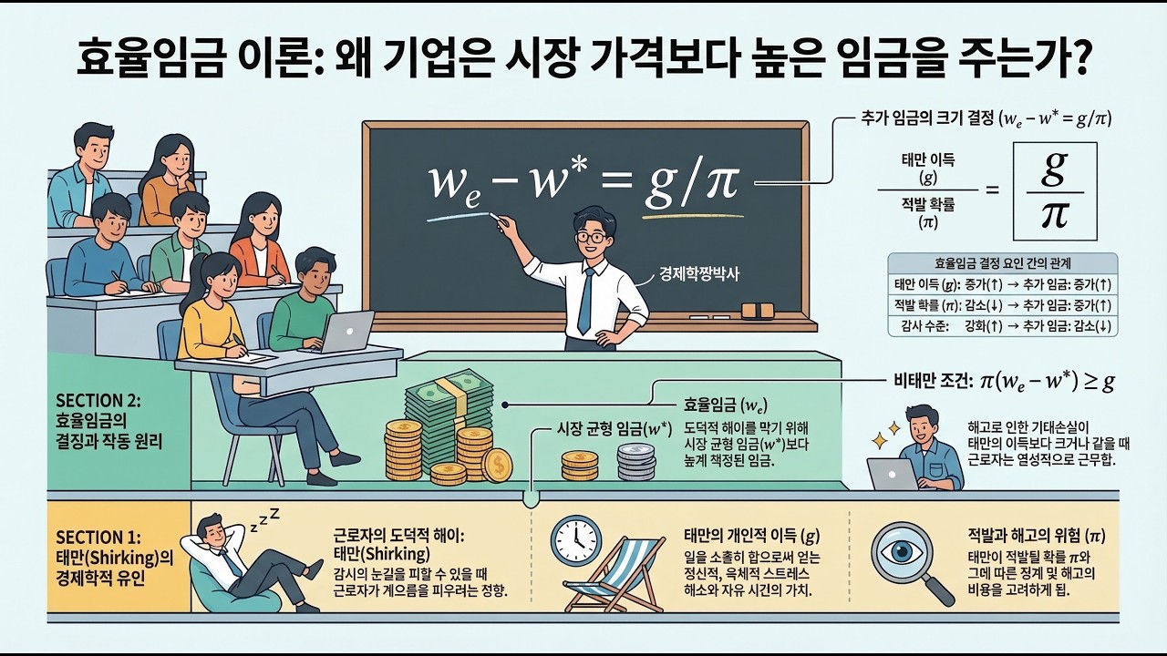 [이준구 미시경제학 8판 93] 제20장 정보경제이론 - 20.7 효율임금의 이론