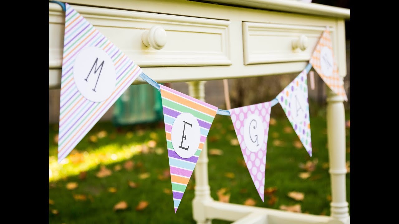 DIY: How to make Paper Bunting - Tutorial - 'Classic Bunting'