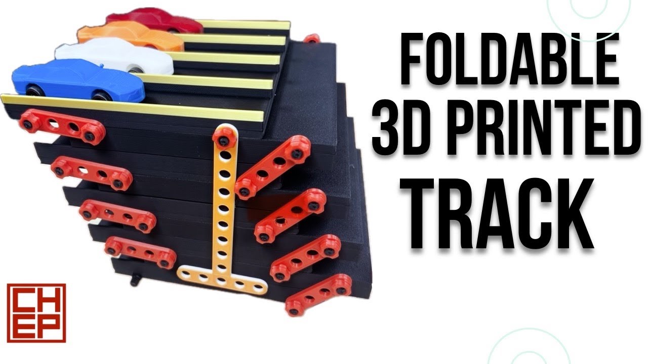 Foldable 3D Printed Hot Wheels Style Track