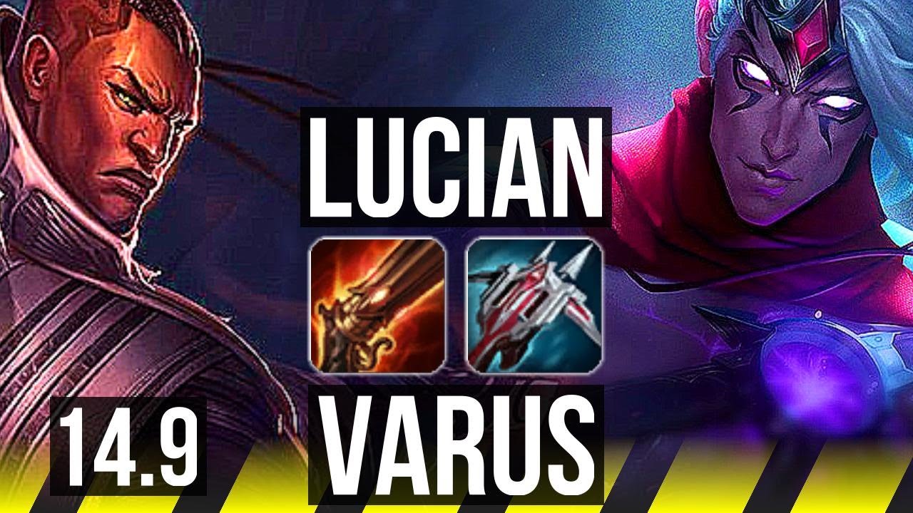 LUCIAN & Milio vs VARUS & Bard (ADC) | 74% winrate, 13/1/4, Legendary | EUW Master | 14.9