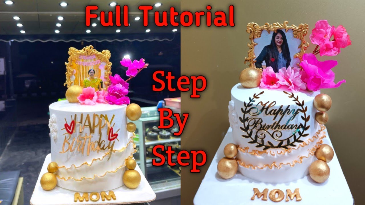 Photo Theme Birthday Cake | Semi Fondant Photo Topper Cake | Photo Frame Cake