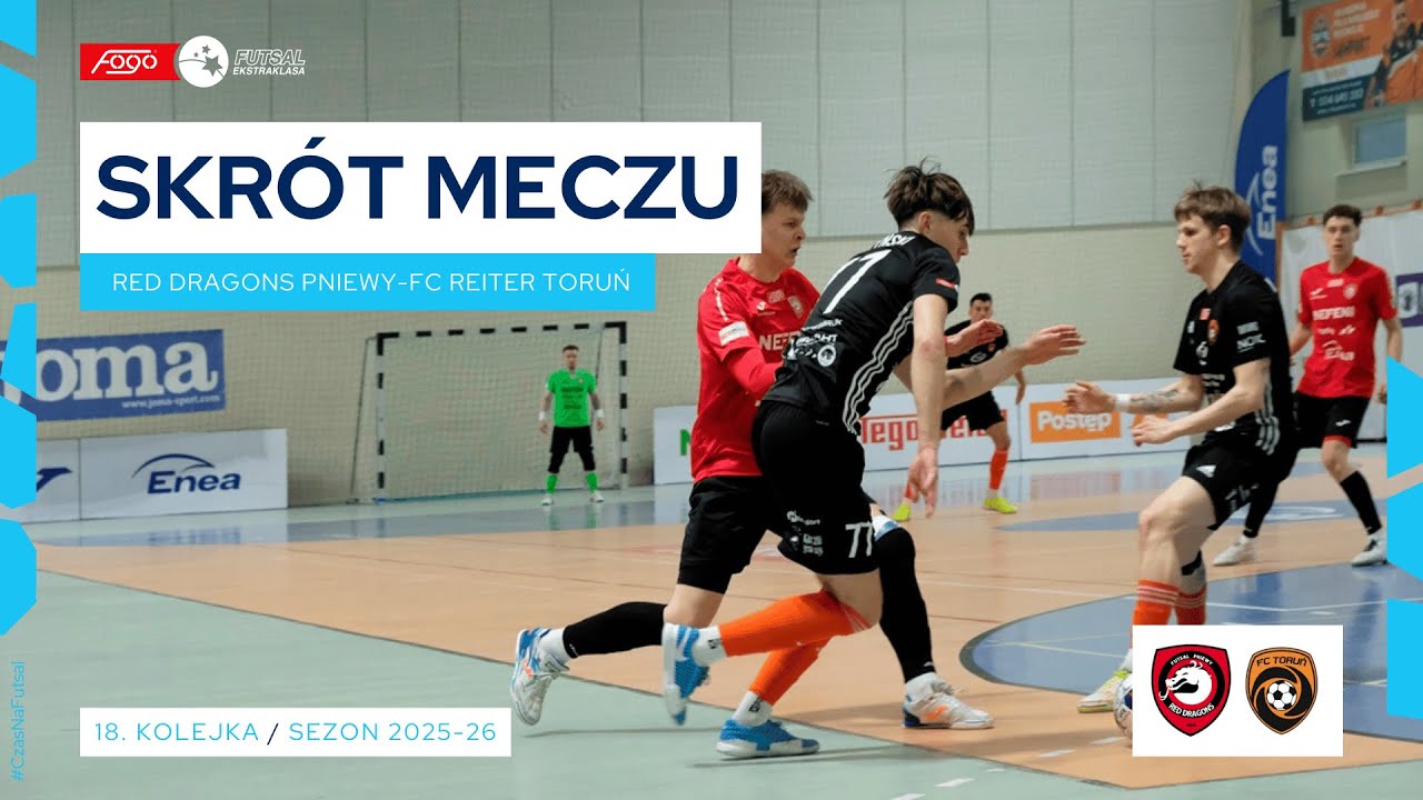 Red Dragons Pniewy - FC Reiter Toruń 3:4 SKRÓT 18. kolejka (2025/26)
