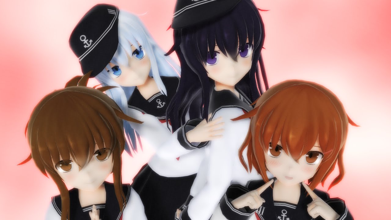 【MMD艦これ】第六駆逐隊でMarine Bloomin【暁 響 雷 電】