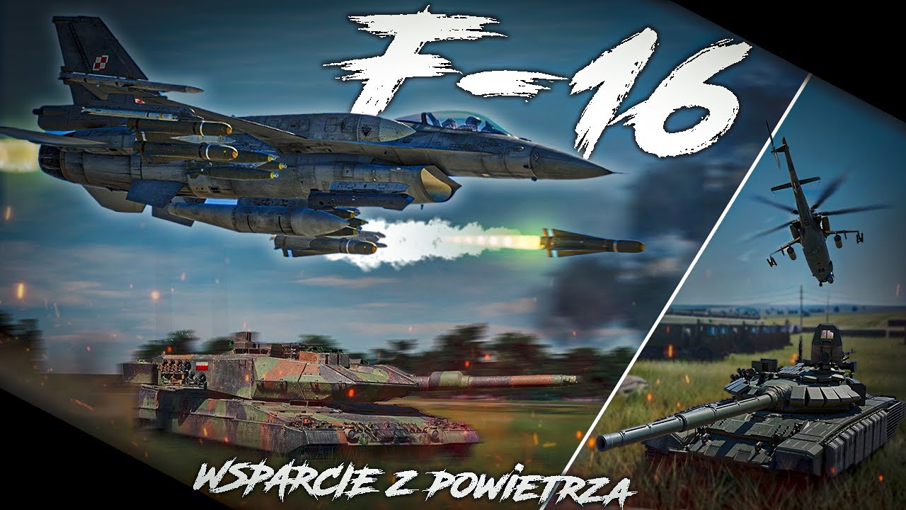 ATAK na BAZĘ WOJSKOWĄ - Polski F-16 w Symulatorze DCS World