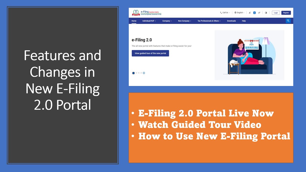 New ITR E-Filing Portal 2.0 Feature and Changes | Guide to use New E-Filing Portal