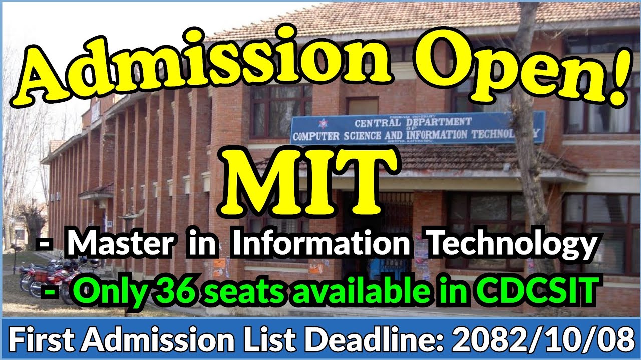 Admission Open for MIT in Nepal | Master in Information Technology MIT Admission 2082