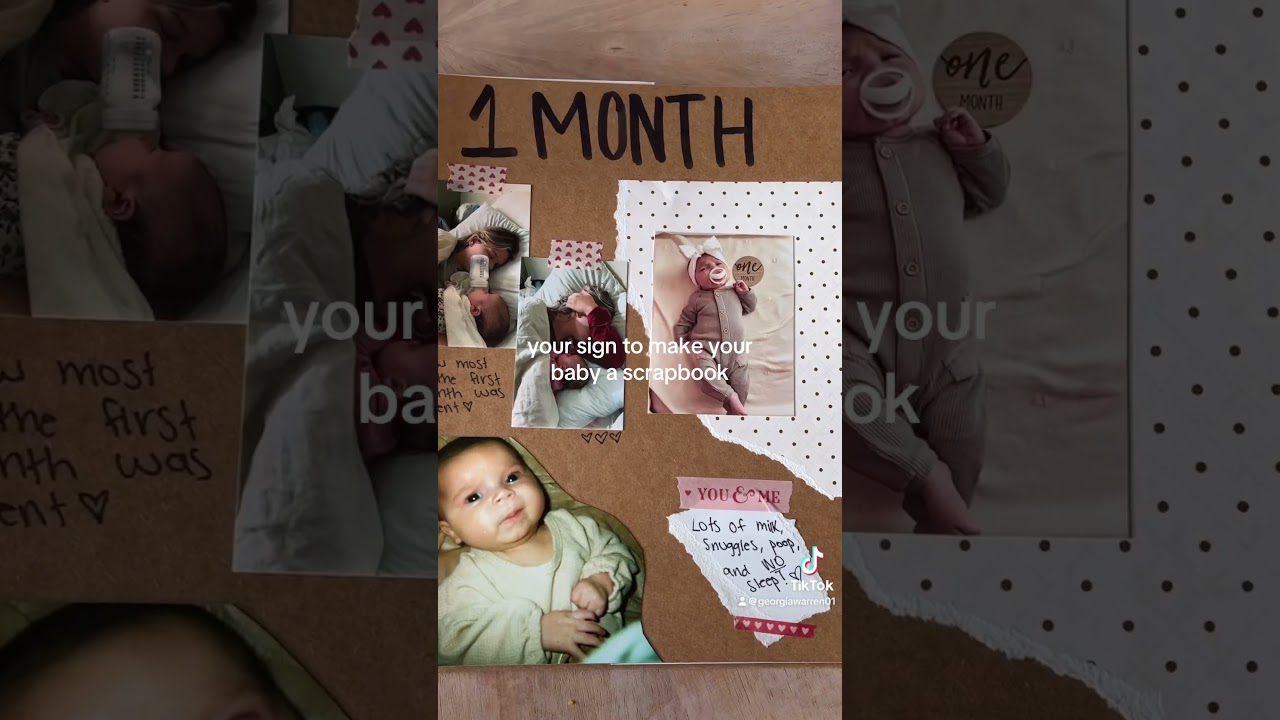 your sign to make your baby a scrapbook!!! I&rsquo;m obsessed #scrapbooking #sahm