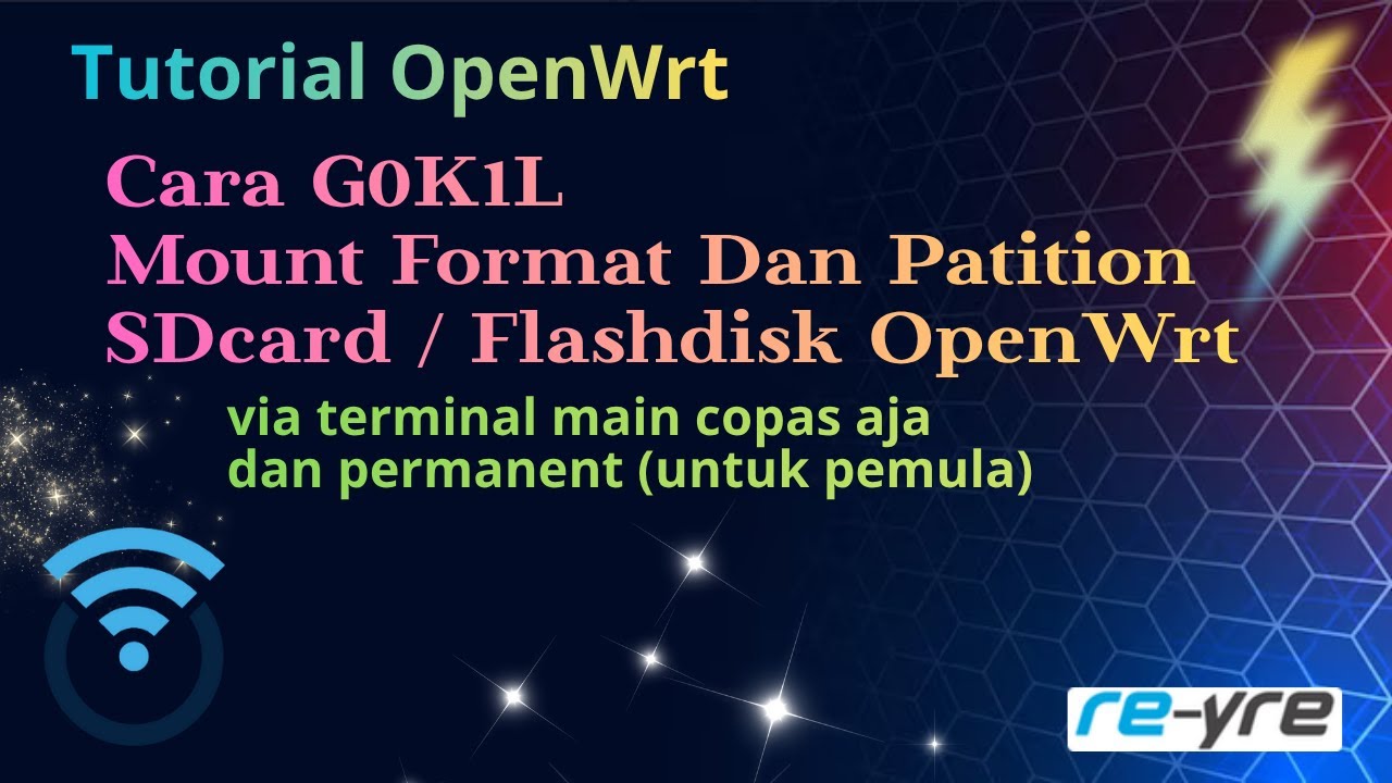 Cara Mount Format Partition Drive OpenWrt Secara Permanen | REYRE-WRT
