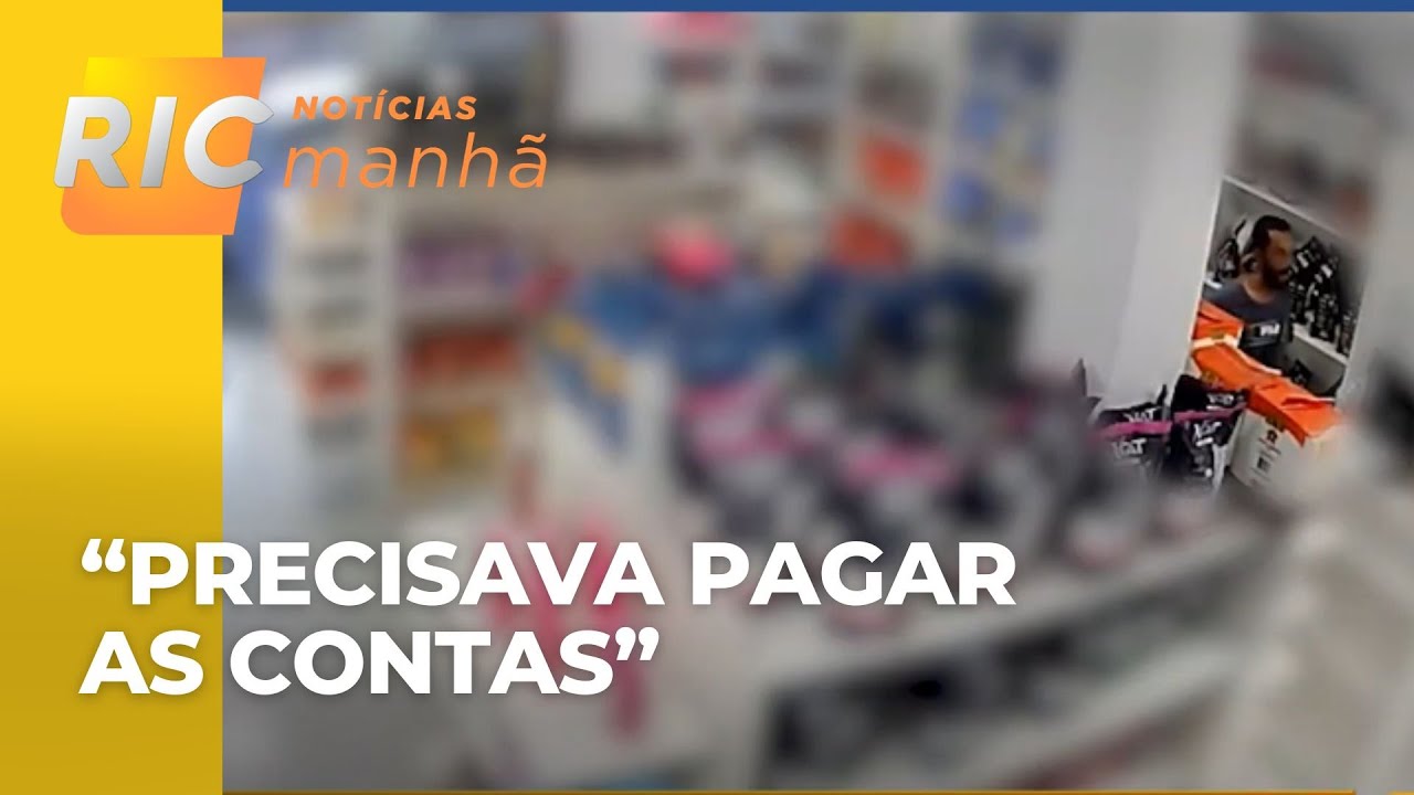 Entrou como cliente e anunciou o assalto disse que roubou porque “precisava pagar as contas”