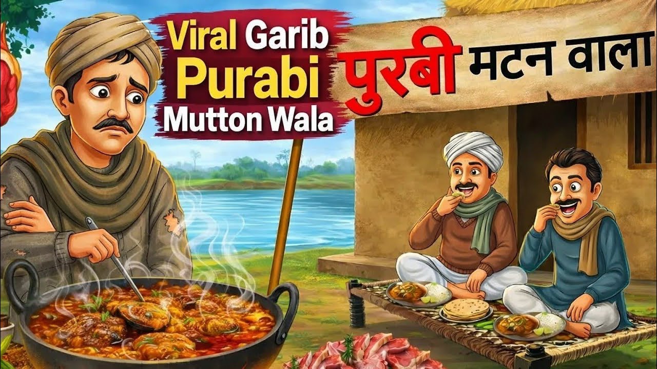 Viral Garib Purabi Mutton Wala | गरीब पुरबी मटन वाला | Hindi Kahaniyan | PIKOO TOONS