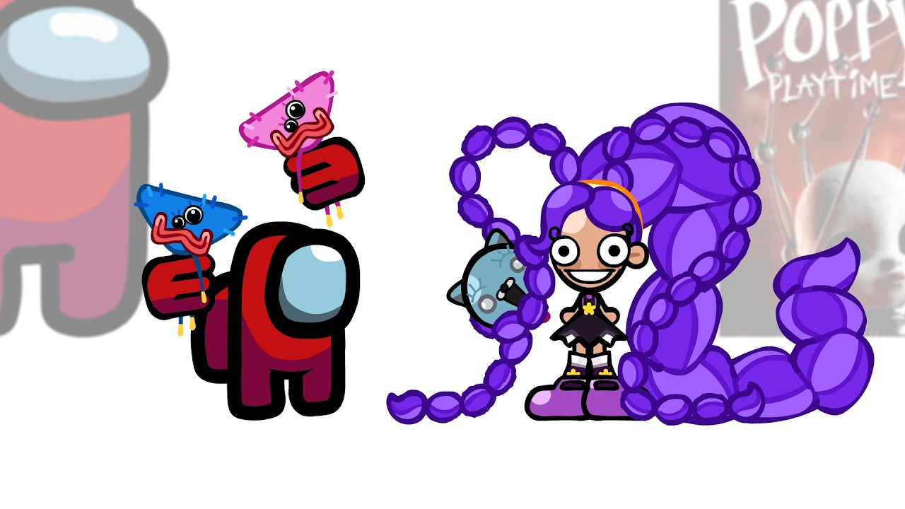 Mini Crewmate Kills Poppy Playtime Chapter 5 Characters | Among Us