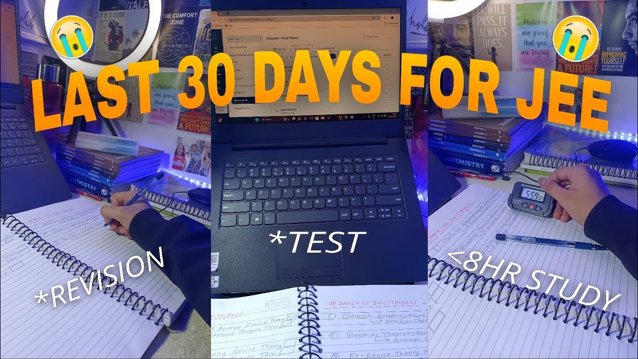 Last 30 Days for JEE Mains 2026 | My Realistic Study Vlog + Full Strategy