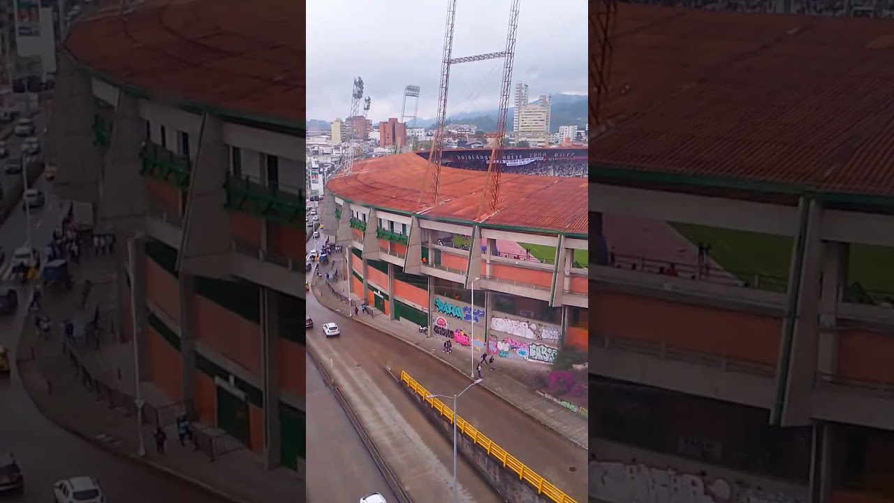 ESPECTACULAR CONTENIDO TOMA AEREA PARTIDO ONCE CALDAS FORTALEZA, ESTADIO PALO GRANDE   MANIZALES .