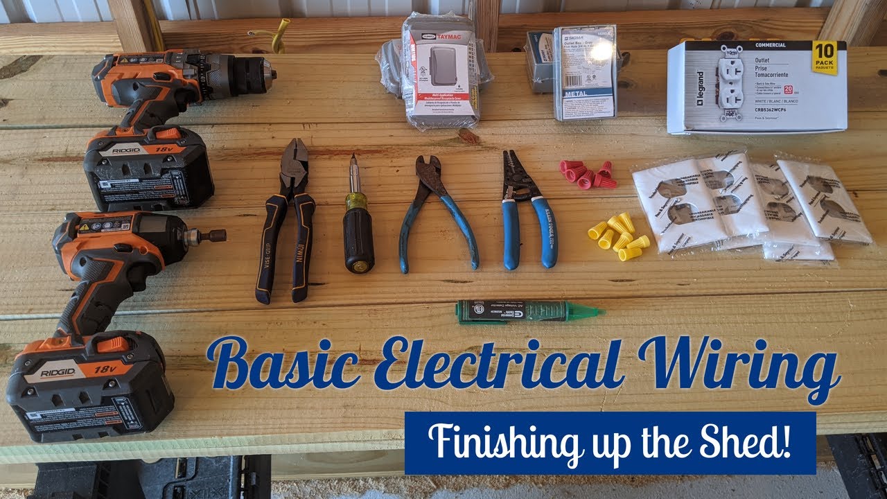 Basic electrical wiring 101 (Shed Outlets)
