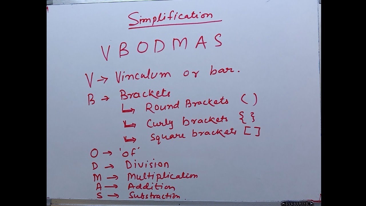 Simplification using VBODMAS rule