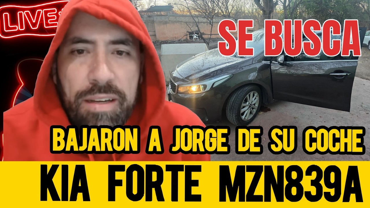Bajaron a Jorge de su coche Kia forte MZN839A edomex. En vivo 8 marzo 26