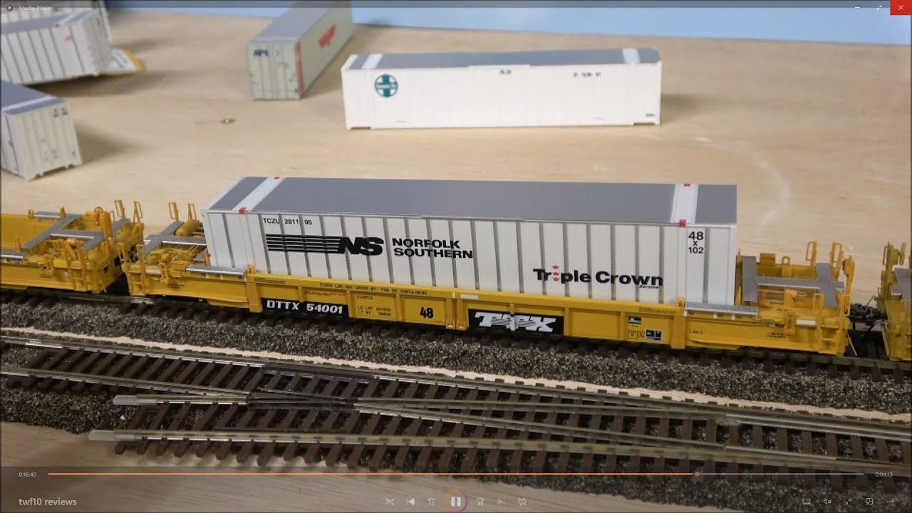 Review: TWF10 TTX Well Cars & 48' Containers - ClassOneModelWorks.com - HO Scale