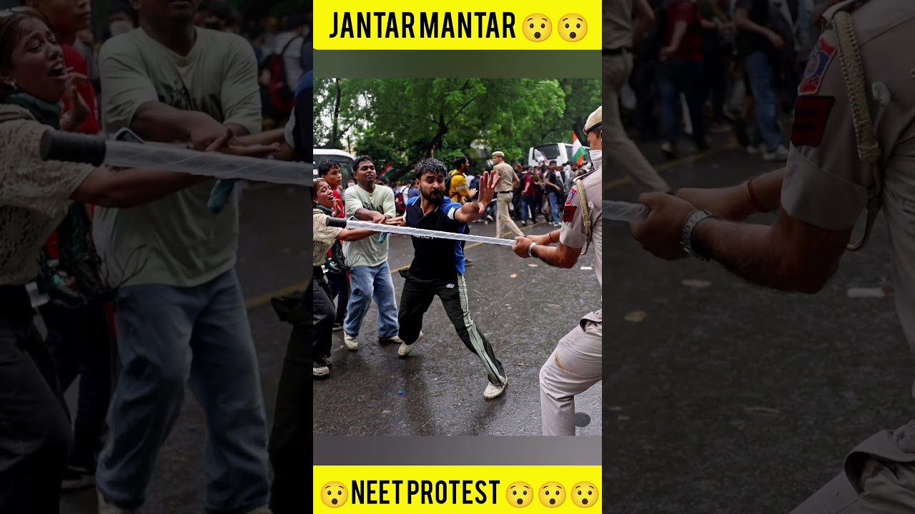 Lathi Charge Delhi Police Jantar Mantar Neet Protest #sonamwangchuk #delhipolice #cjpprotest #cjp