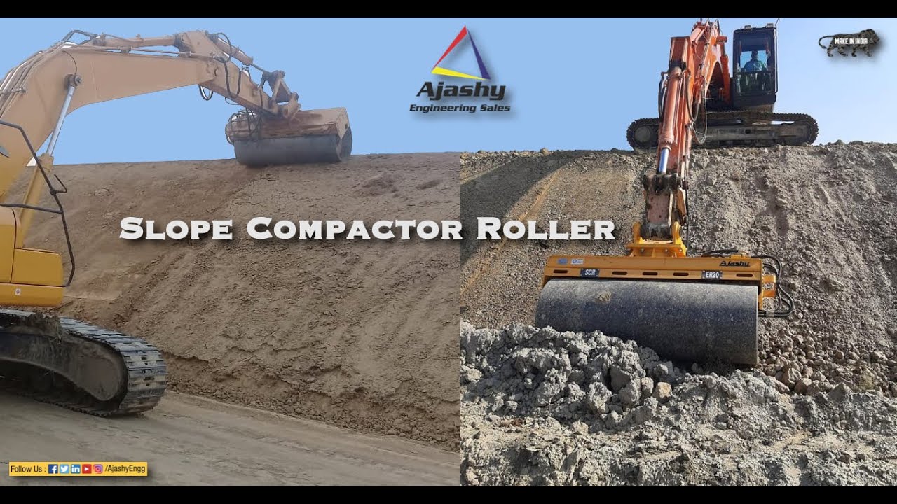 Promo Video - Ajashy Slope Compactor Roller - ER 20