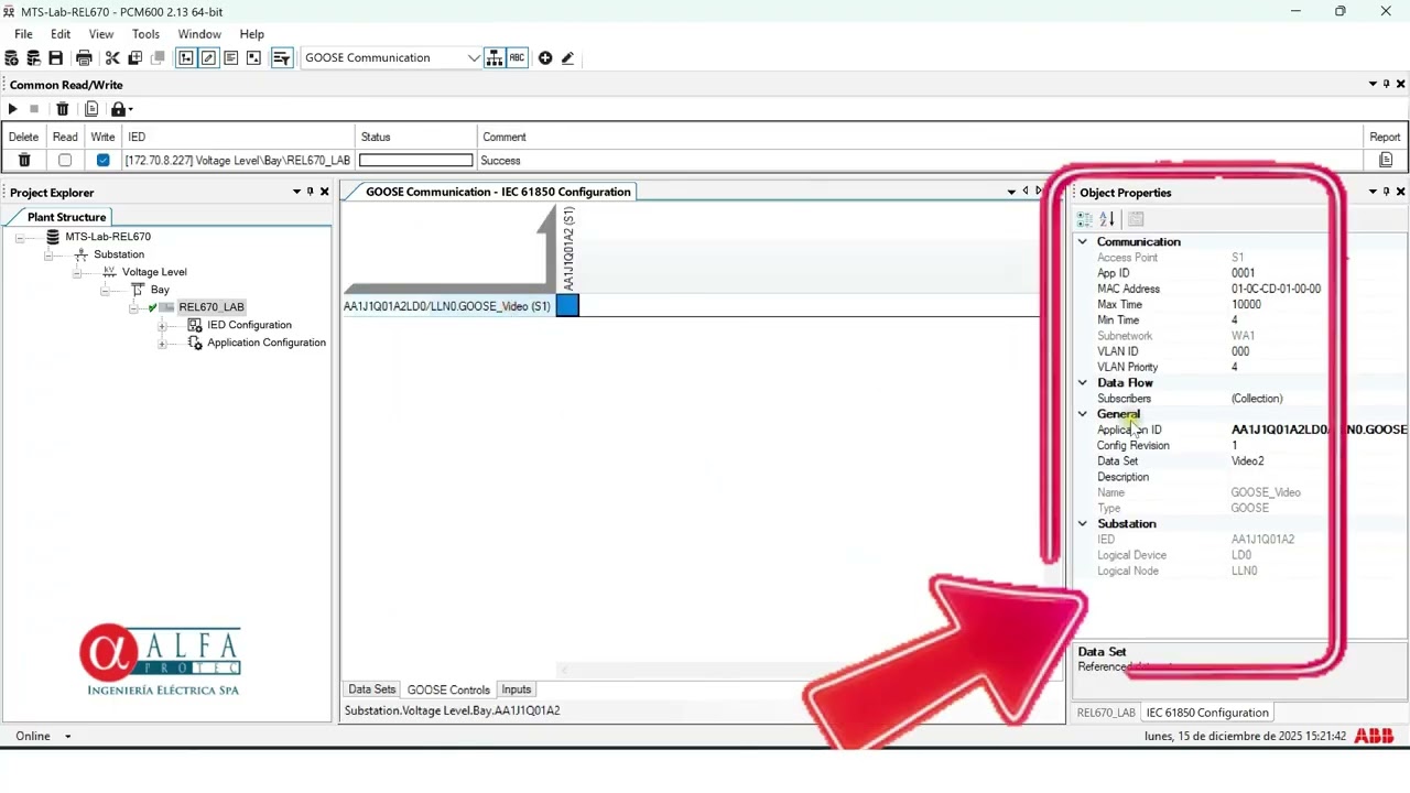ABB REL670 - 16: GOOSE Message