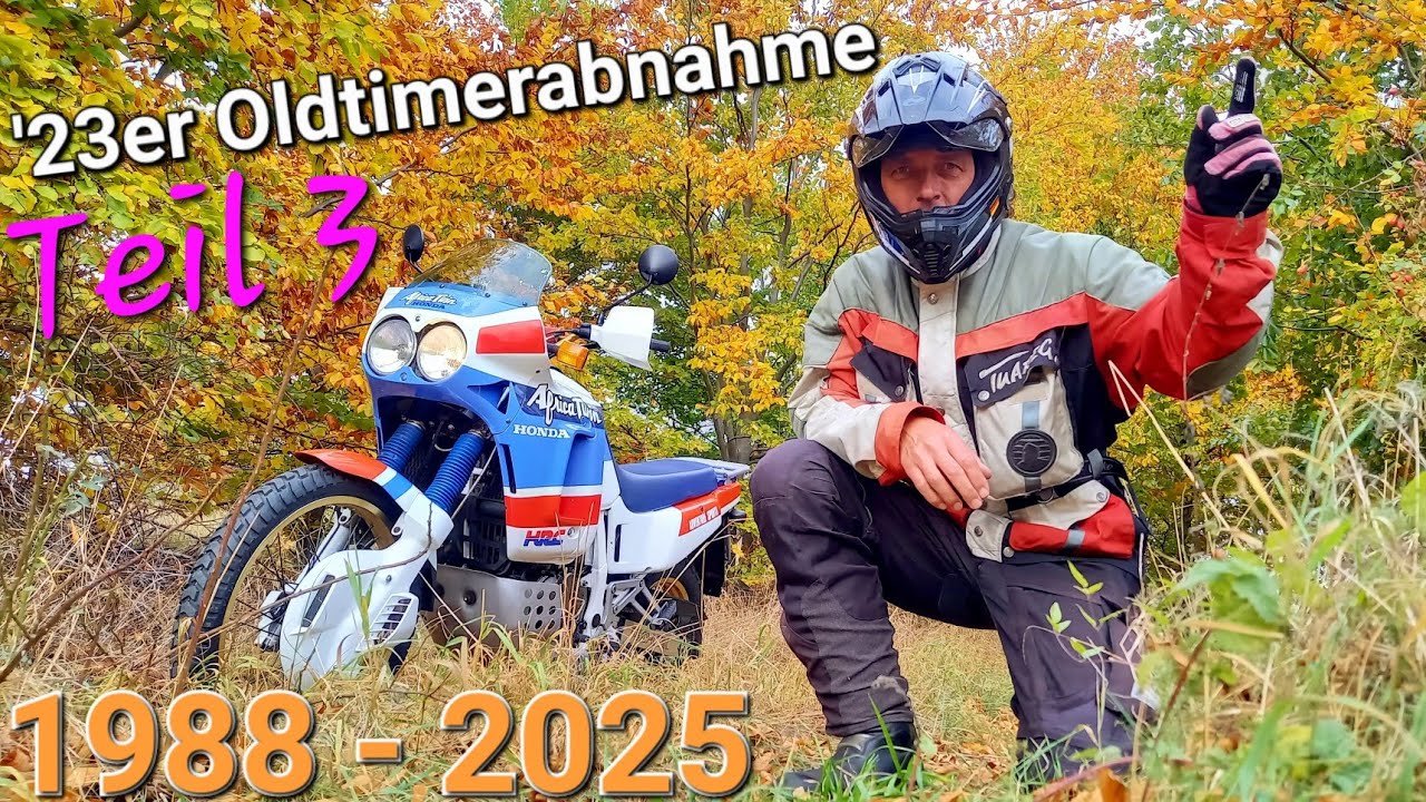 Die Honda XRV 650 Africa Twin (RD03) wird ein Oldtimer 🇯🇵 H-Kennzeichen #dakar #classicbike #enduro 