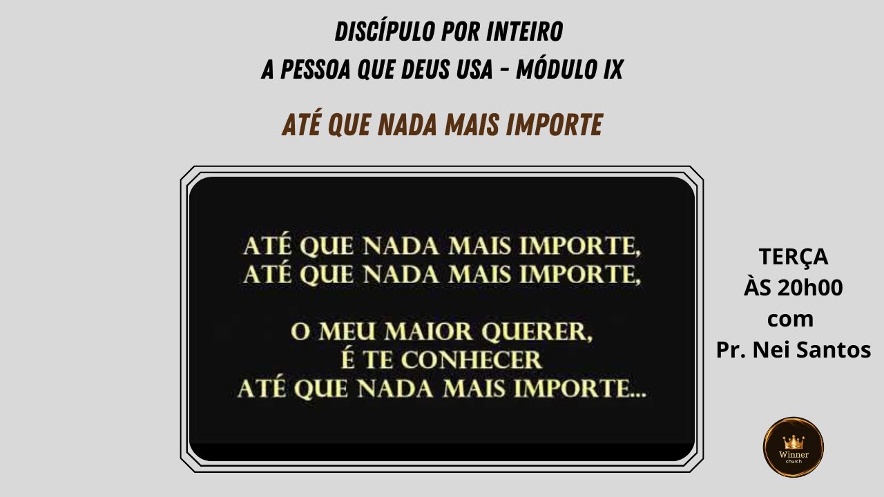 Estudo 10 - Vivendo de aparência (Parte I)