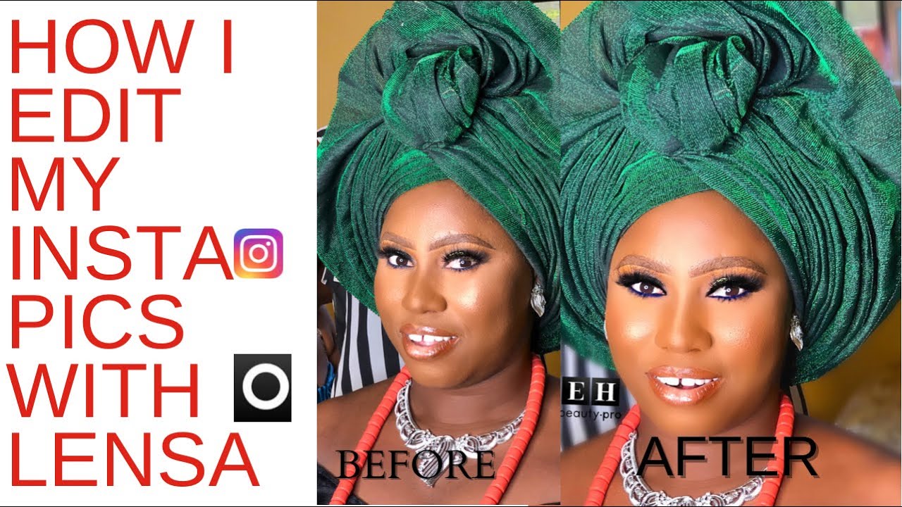 Tutorial on How to edit makeup pictures professionally with only LENSA APP. #phoneedit #photography