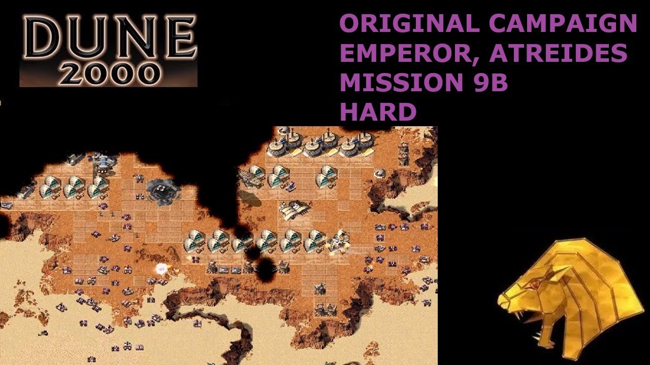 Оригинальная кампания Dune 2000: Император, Атрейдесы, миссия 9B (сложный уровень)