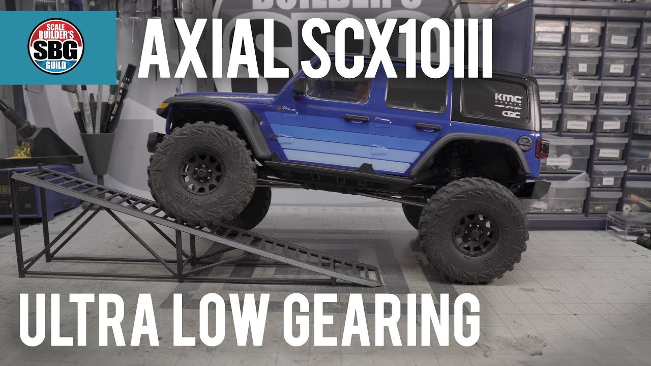 Осевая передача SCX10III — насколько низко можно опуститься?
