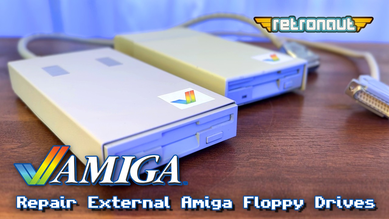 Repair & Refurb Two Broken External Amiga Floppy Drives