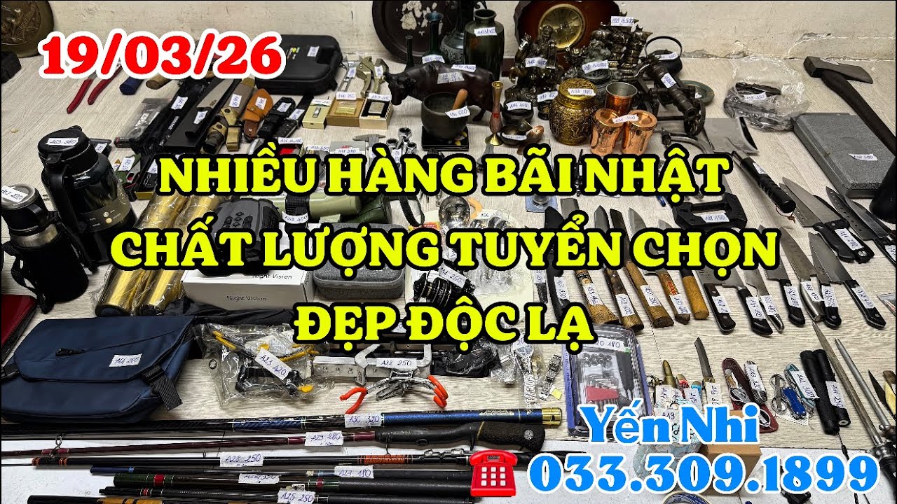 🟡🟡🟡CLIP 306,MÃ A,ĐỒ ĐỒNG XƯA, ỐNG NHÒM NIKON,CẦN CÂU CACBON, LY GIỮ NHIỆT,DAO BẾP... ☎️0333091899