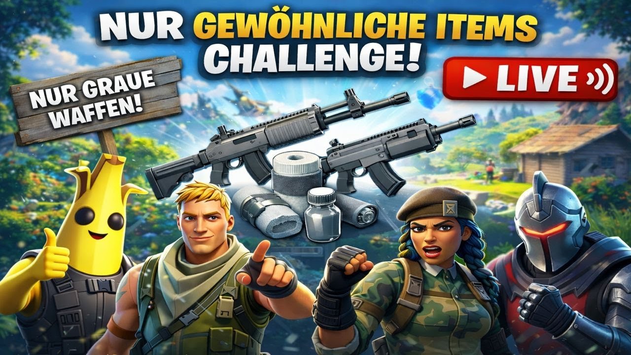 Kann man Fortnite nur mit Grauen waffen gewinnen ?