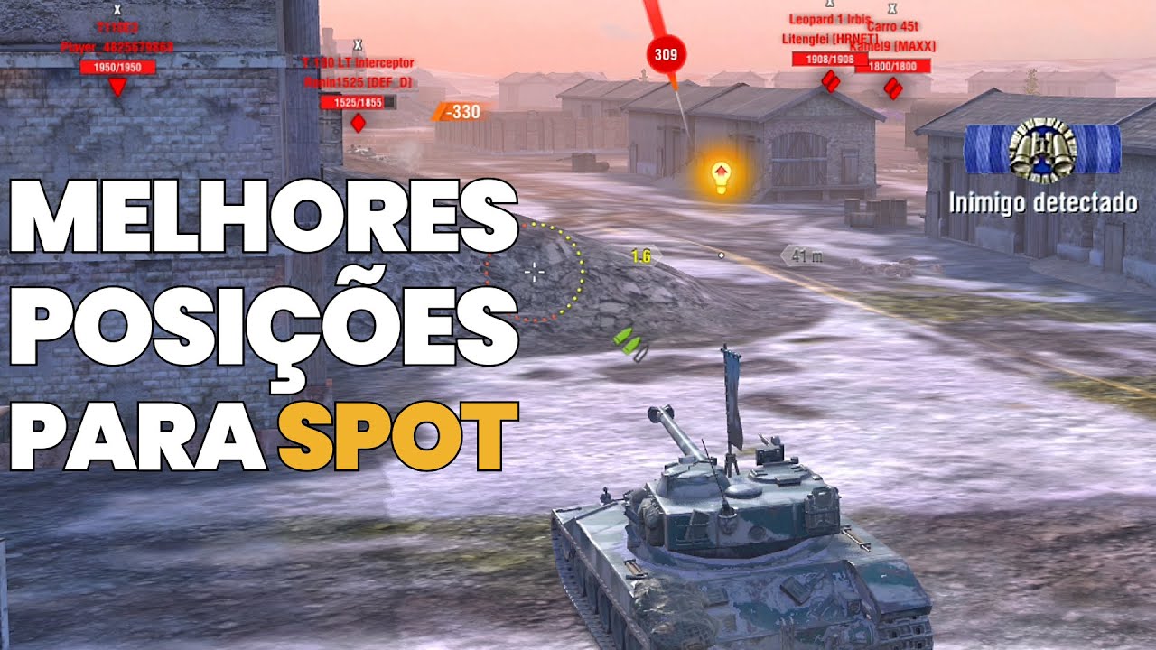 MELHORES POSI&Ccedil;&Otilde;ES PARA DETECTAR SEUS INIMIGOS - Todos os mapas! | WoT Blitz
