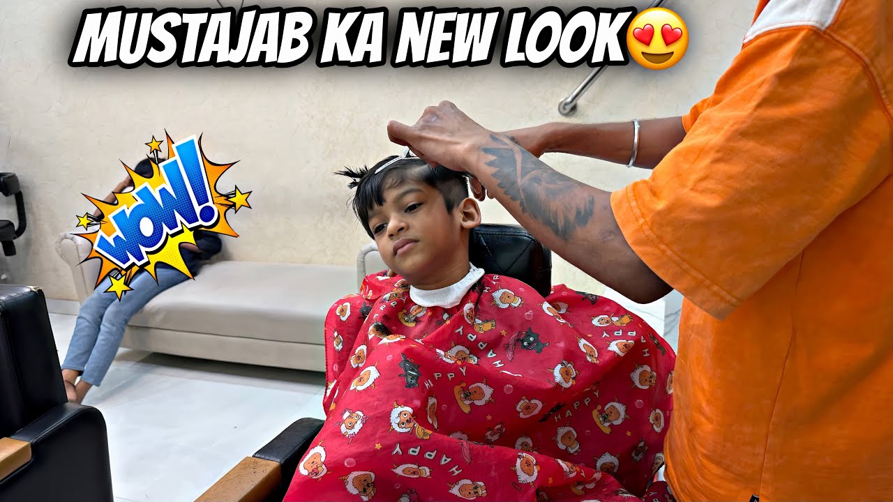 Mustajab ka new look 👀😍|| Haifa & Qashif vlog 