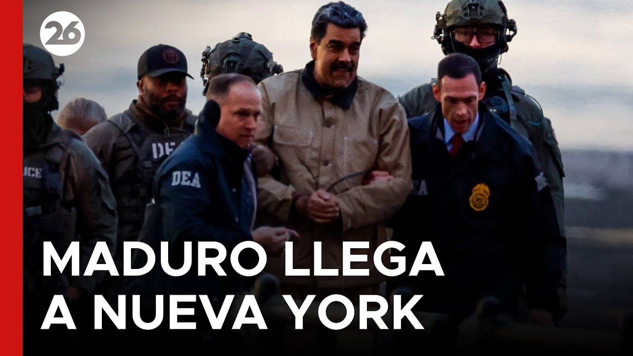 🚨 As&iacute; fue el traslado de Nicol&aacute;s Maduro rumbo al tribunal de Nueva York