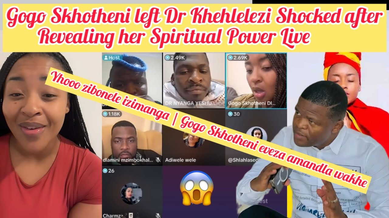 Gogo Skhotheni umangaze Dr Khehlelezi ku Live enza umsebenzi wedlozi | kusizakala abantu ❤️