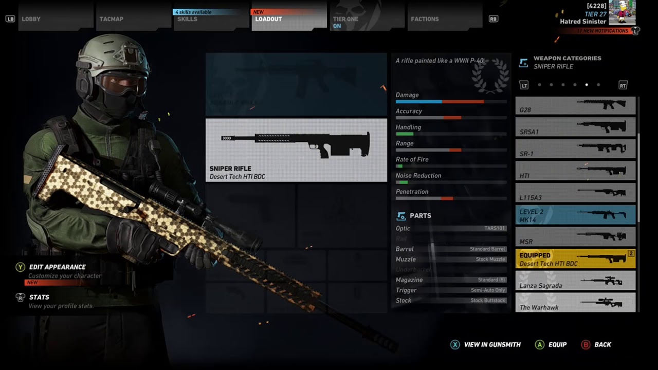 GRW Best Class Loadout ( Tactical )