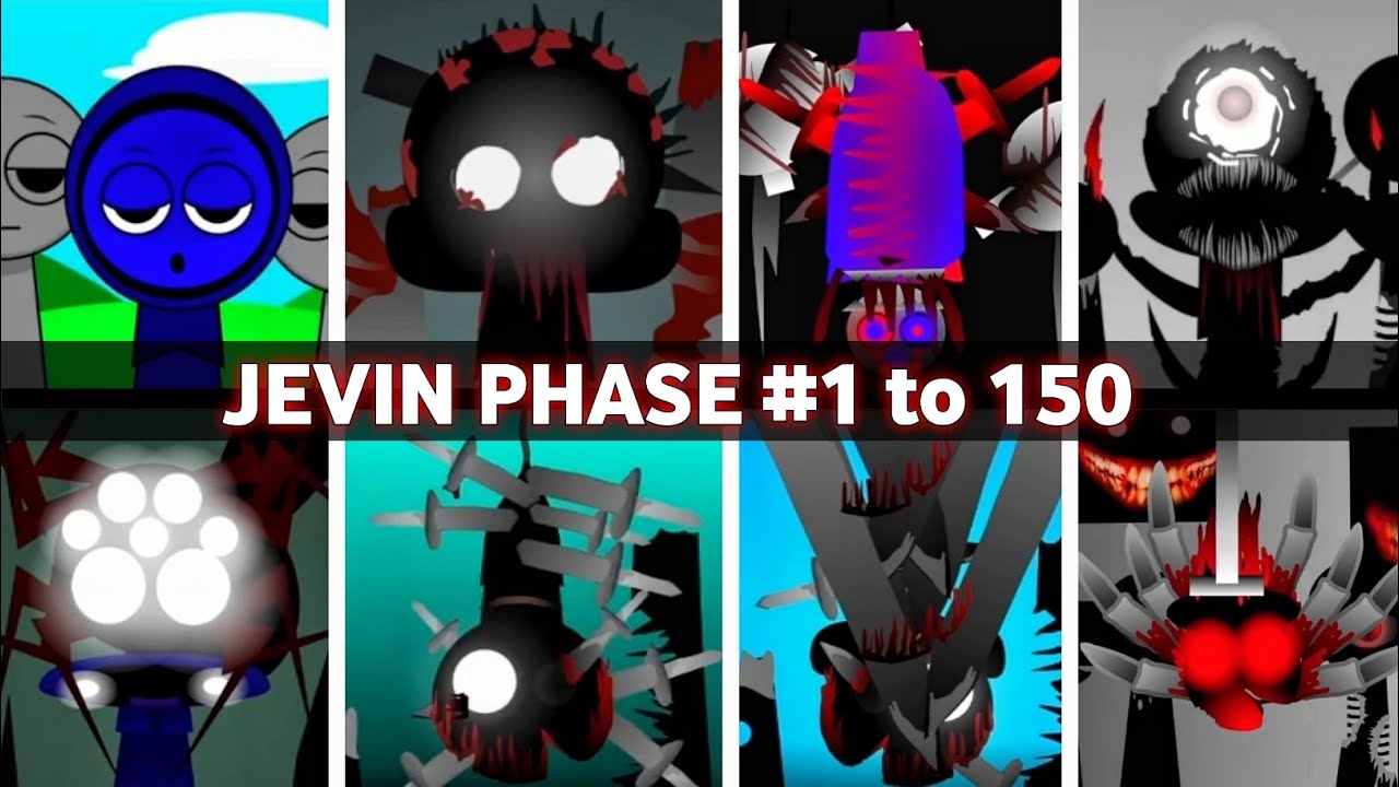 Incredibox - Sprunki phase 1 to 150 JEVIN in ALL Different Mods 