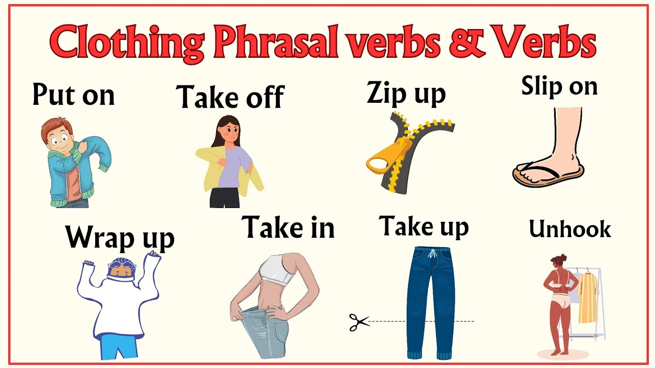 Урок 23: Полезная одежда ФРАЗОВЫЕ ГЛАГОЛЫ И ГЛАГОЛЫ #englishvocabulary #phrasalverbs