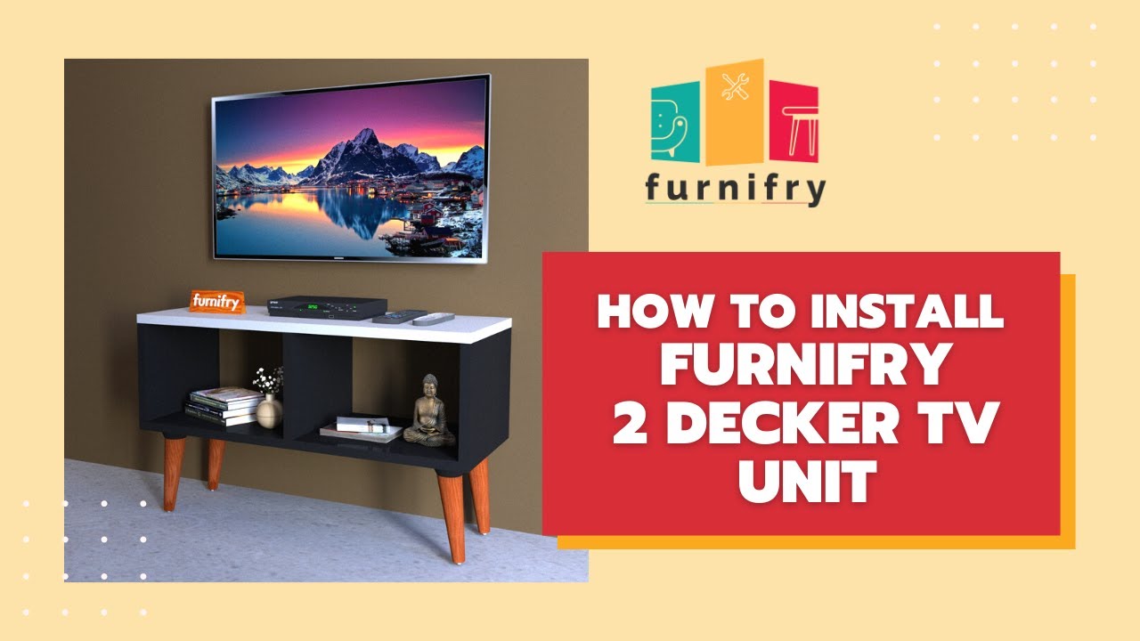 How To Install TV Unit | Install Furnifry 2 Decker TV Unit | Step By Step Installation Guide