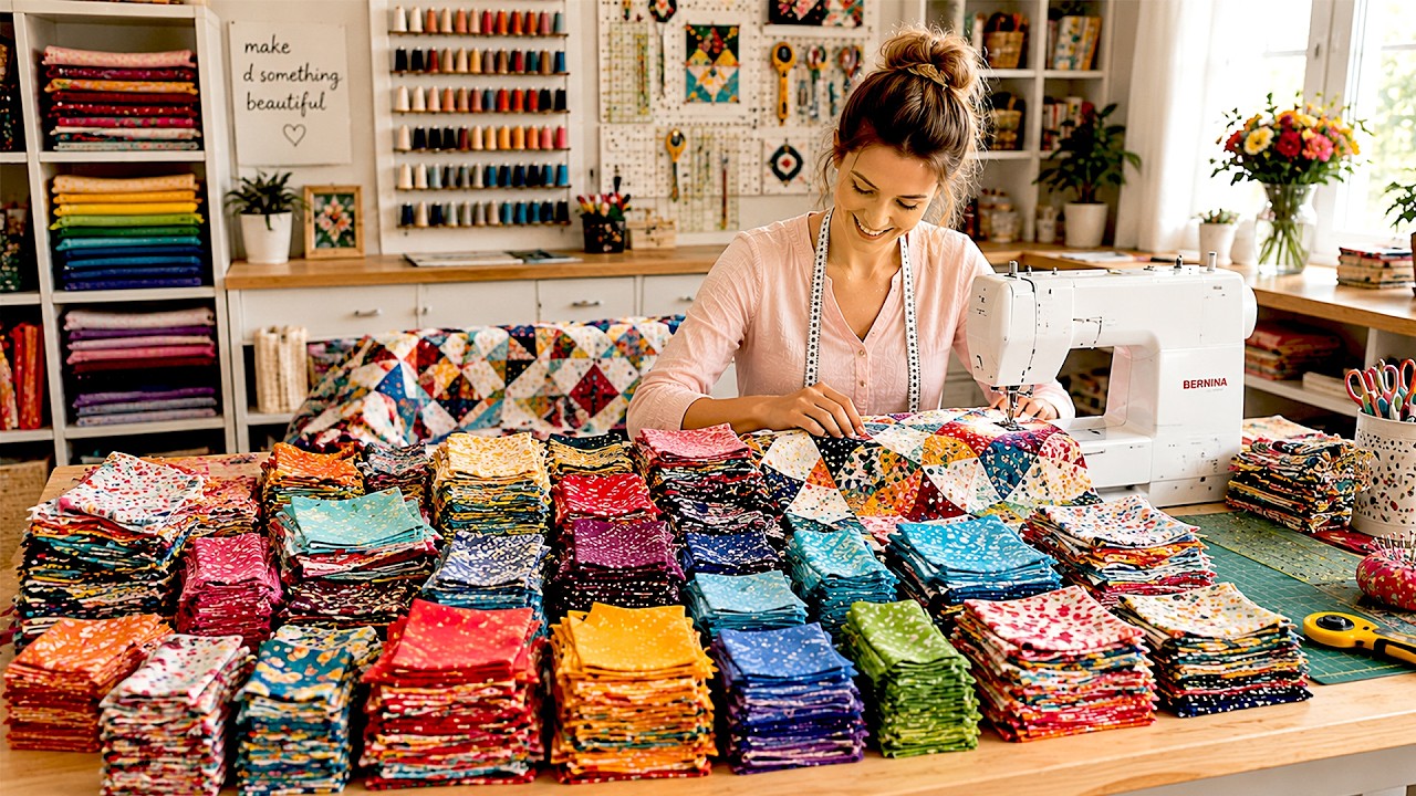 Don't Throw Away Fabric Scraps // Turn Fabric Scraps Into Something Beautiful // Full Tutorial