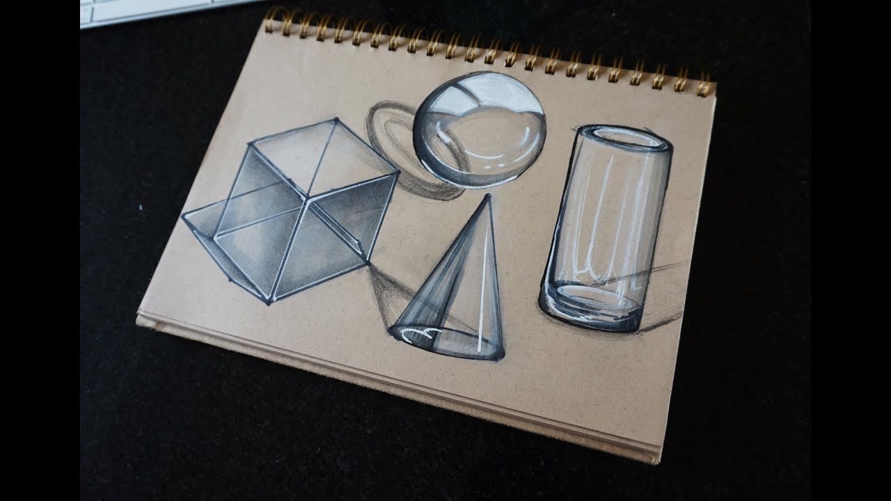 Glass material rendering