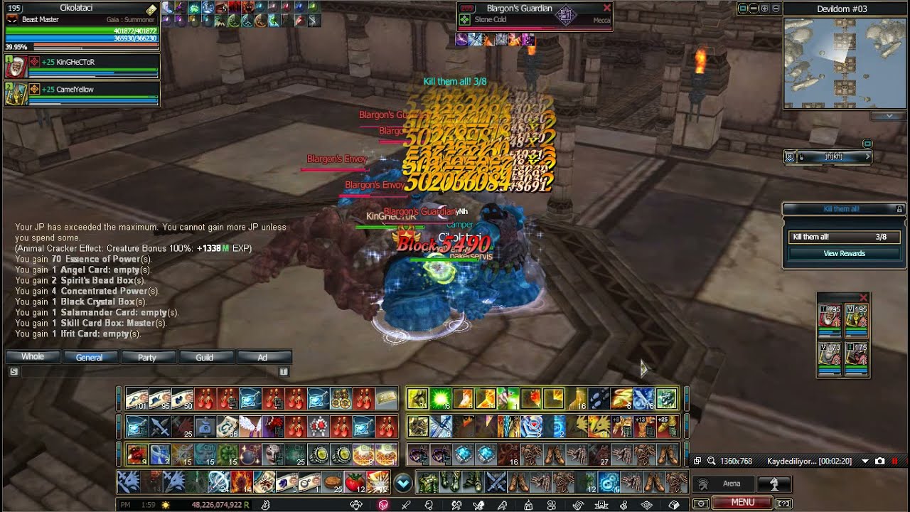 rappelz (serafin ) Cikolataci  195 beast master  devildom stage 4  Test