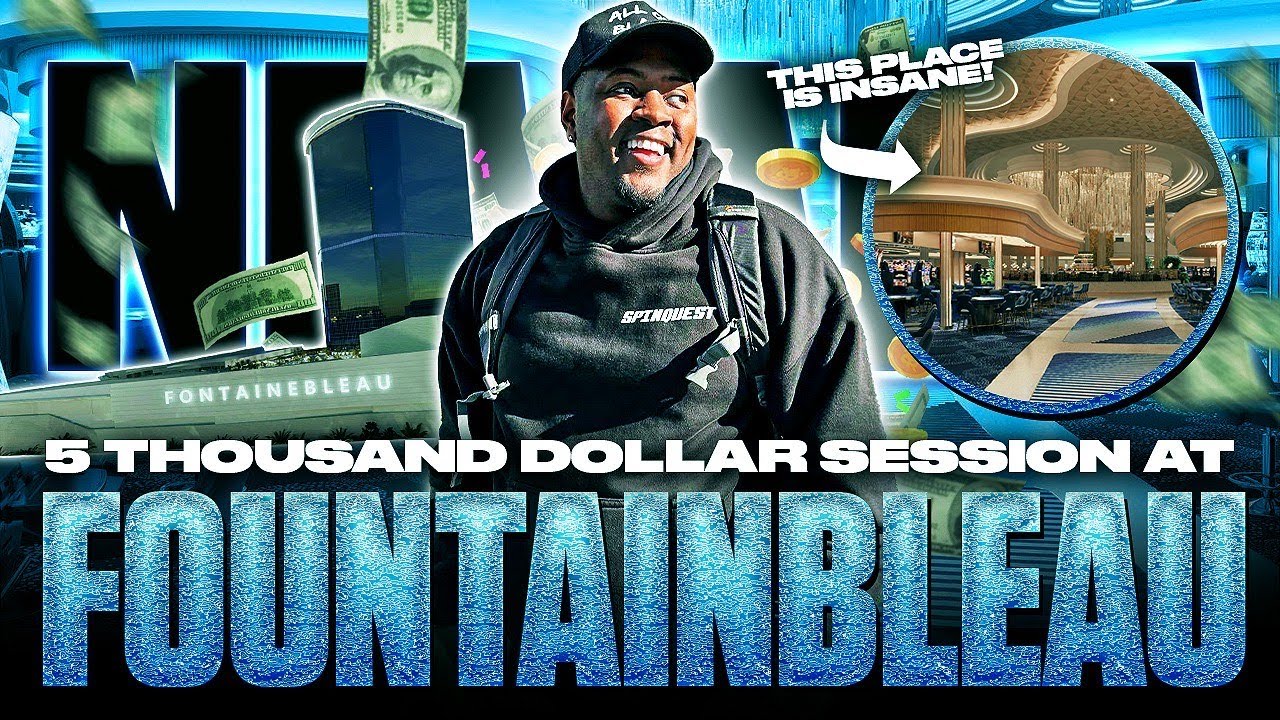 💰 $5,000 Heads-Up Gambling at Fontainebleau! 🎰 HUGE Slots Wins & JACKPOT HIT – Here’s What Happened!