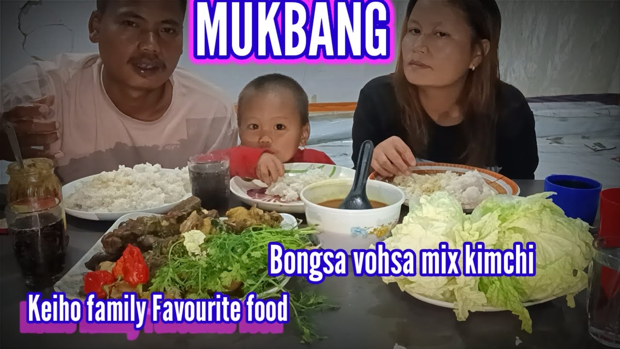 My Family favourite food #Bongsa  #vohsa ki mix #whiterice kimchi khamsamida😍😂