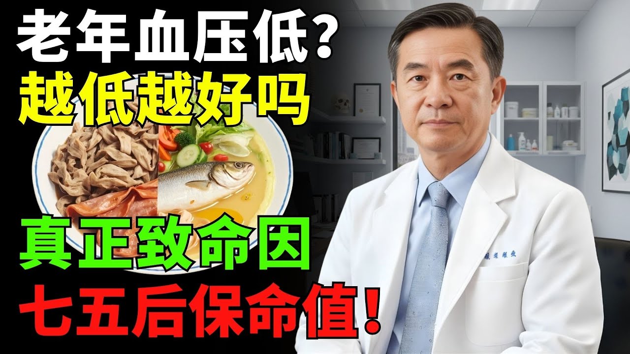 血壓過低讓長者容易頭暈、失去平衡——75歲後的安全範圍是多少？