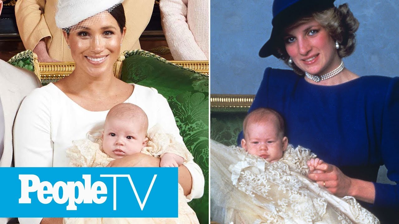 See Archie's Christening Portrait Side-By-Side With Prince Harry's 1984 Ceremony | PeopleTV