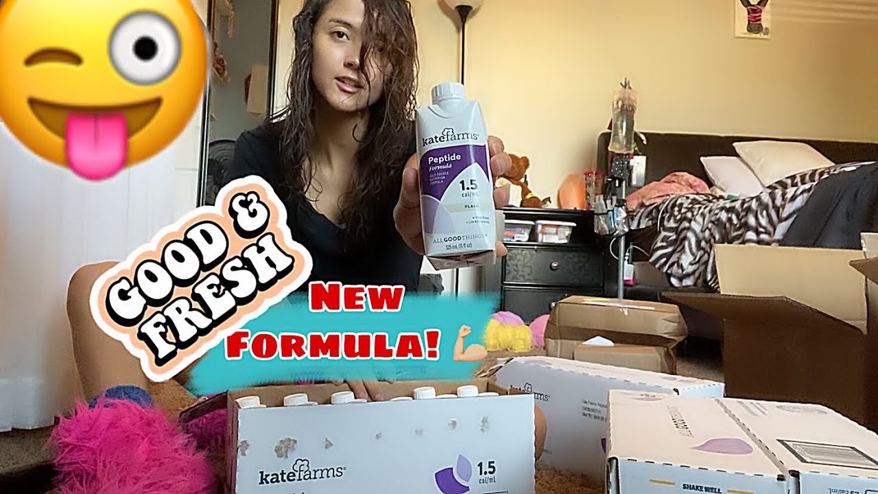😋Trying Kate Farms Peptide Formula in GJ feeding Tube&|Controlling Pain After Surgery😬 Part 2of2