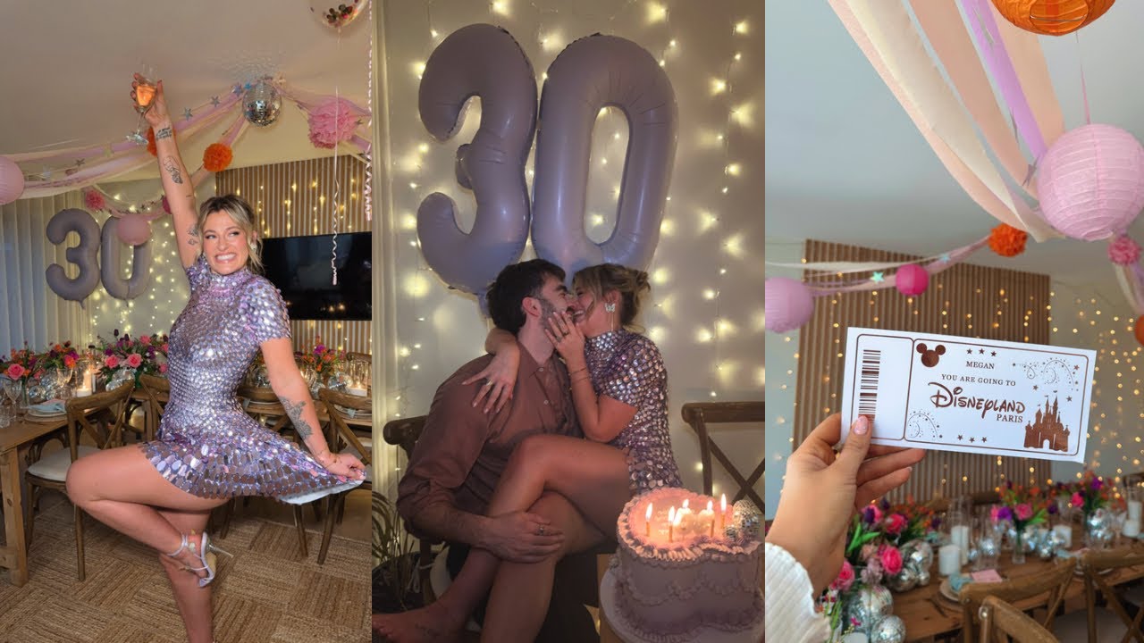 my 30th birthday party + my husband surprised me with disneyland!! VLOG